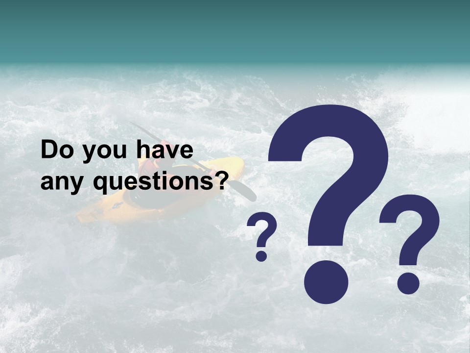 A Kayaker PowerPoint Template