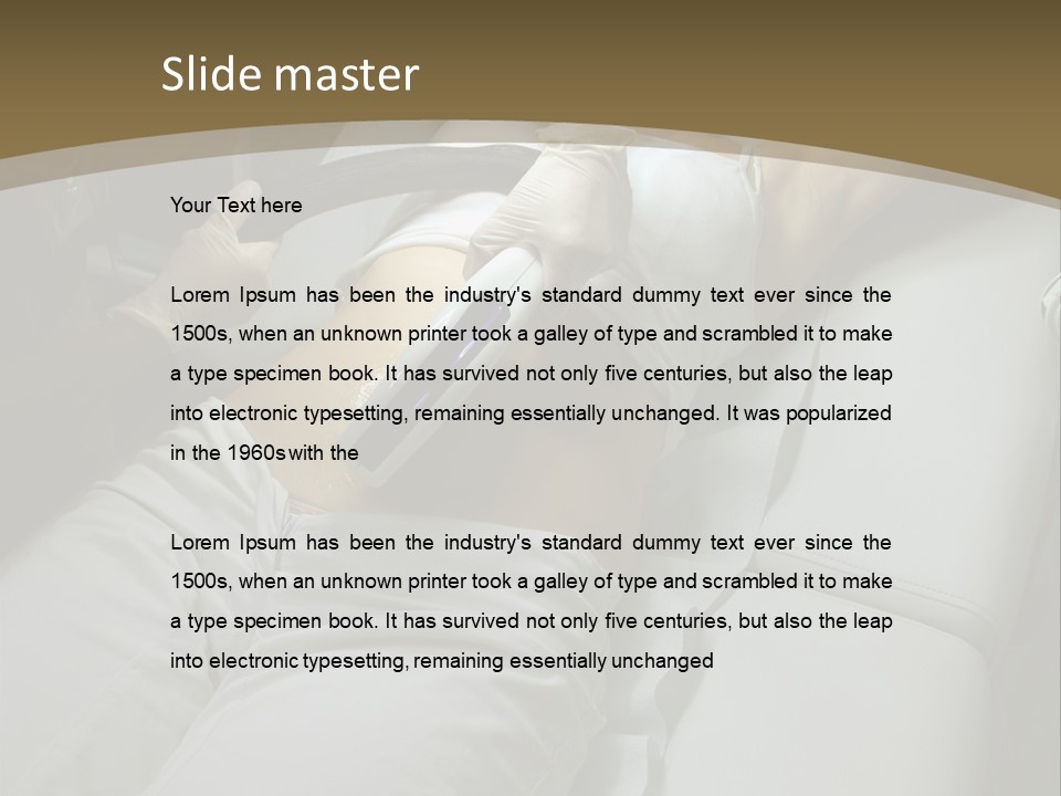 Taking Care Of Her Body PowerPoint Template