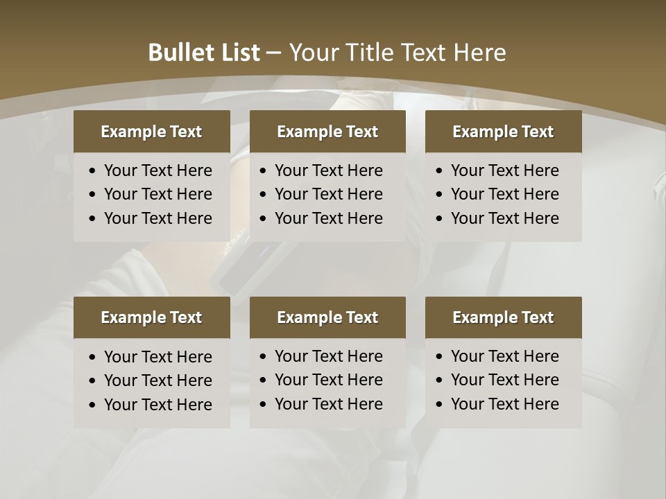 Taking Care Of Her Body PowerPoint Template