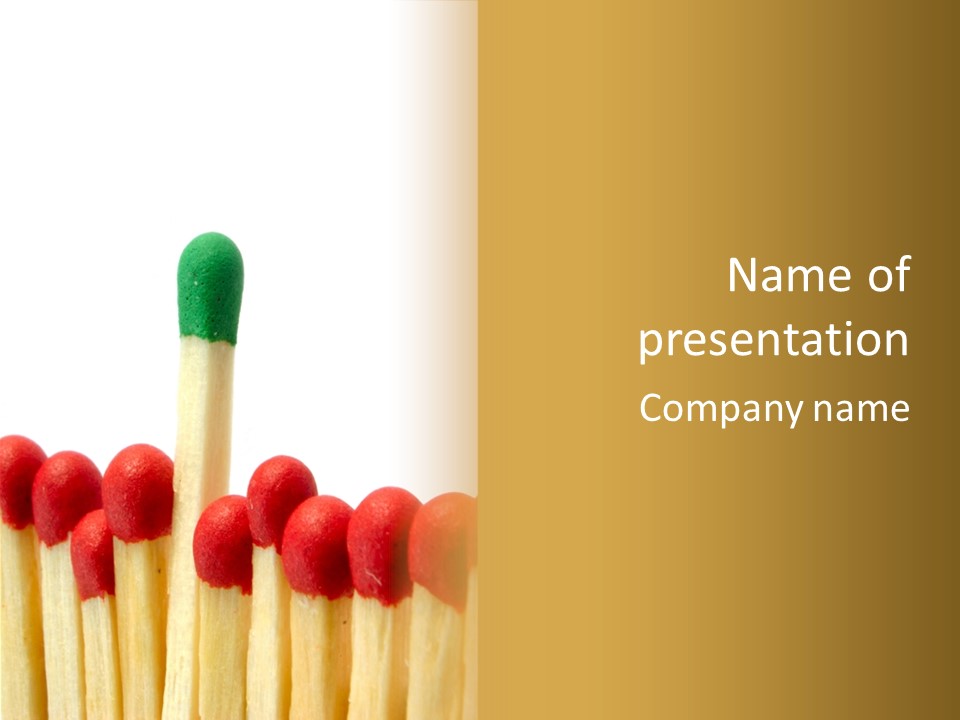 Group Leader #3, Focus Is Set On The Leader's Top PowerPoint Template