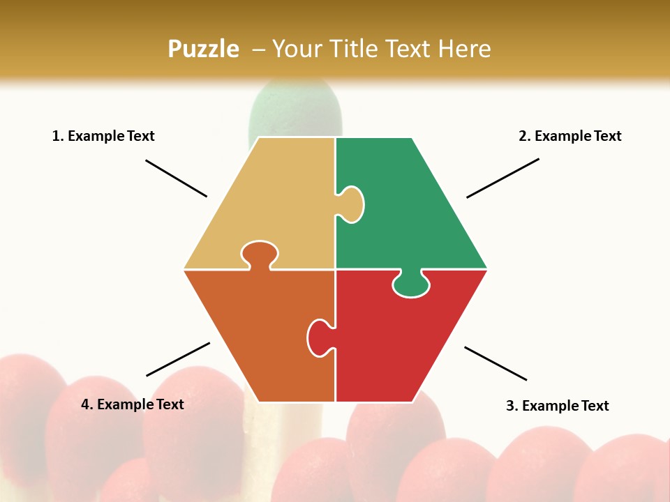 Group Leader #3, Focus Is Set On The Leader's Top PowerPoint Template