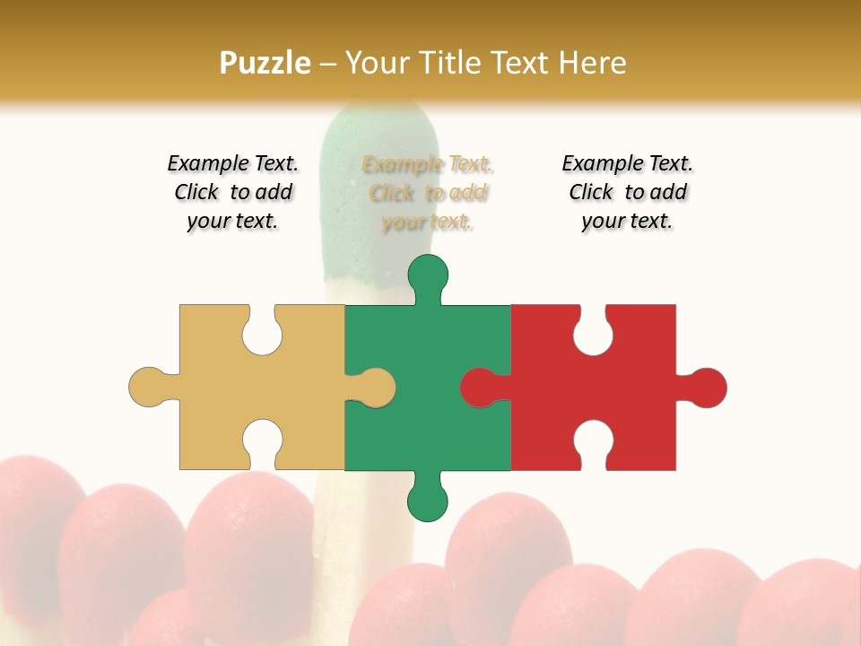 Group Leader #3, Focus Is Set On The Leader's Top PowerPoint Template