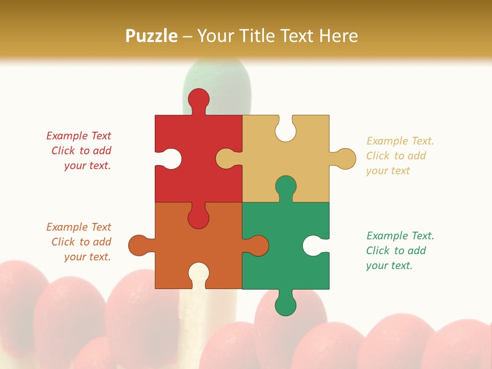 Group Leader #3, Focus Is Set On The Leader's Top PowerPoint Template