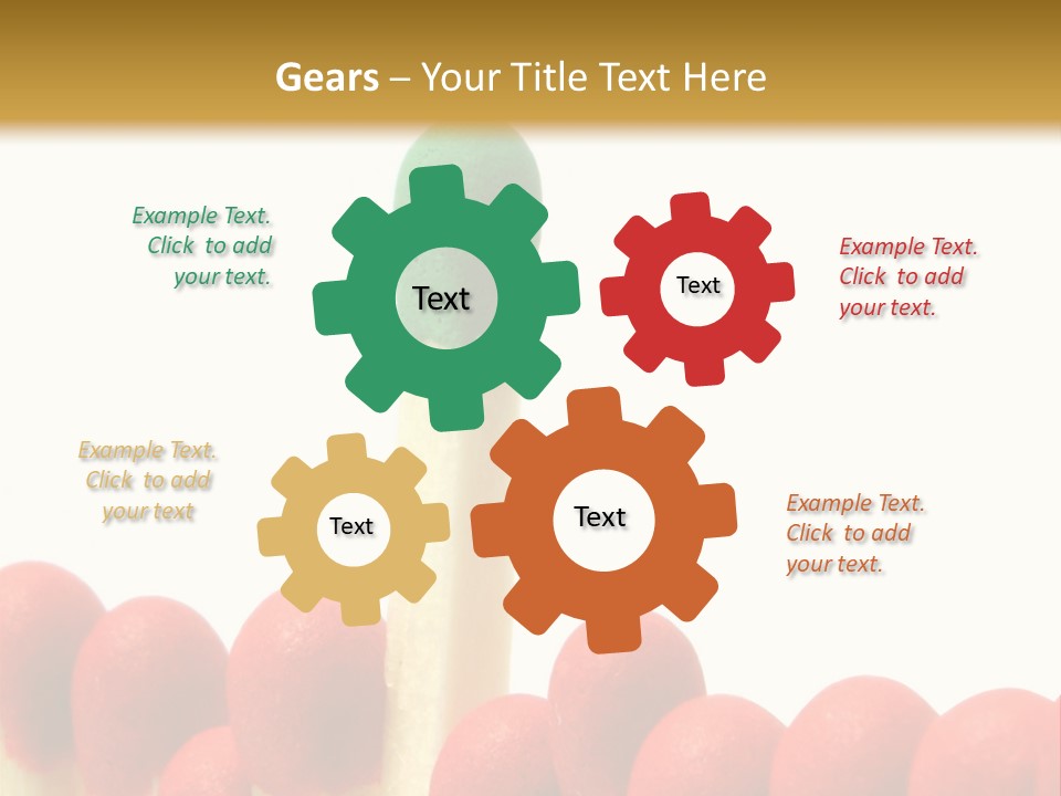 Group Leader #3, Focus Is Set On The Leader's Top PowerPoint Template