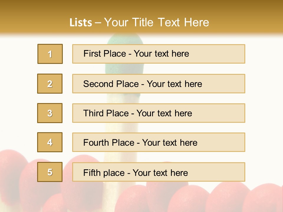 Group Leader #3, Focus Is Set On The Leader's Top PowerPoint Template
