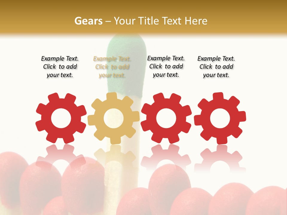 Group Leader #3, Focus Is Set On The Leader's Top PowerPoint Template