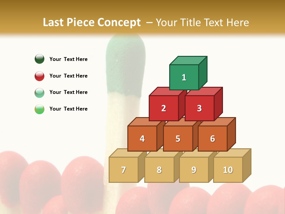 Group Leader #3, Focus Is Set On The Leader's Top PowerPoint Template