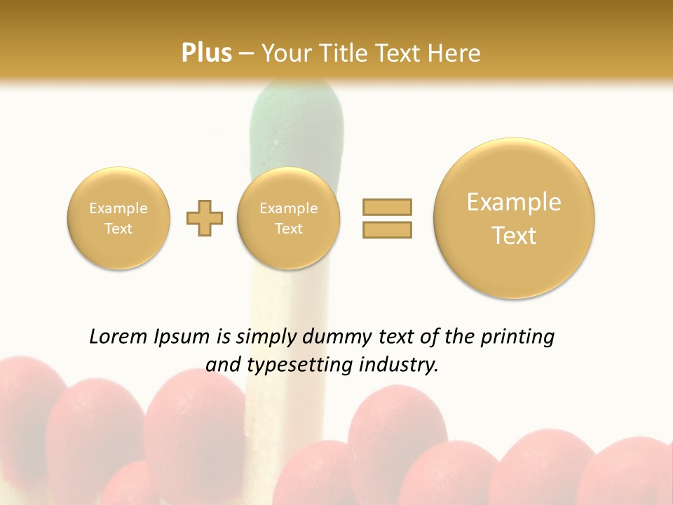 Group Leader #3, Focus Is Set On The Leader's Top PowerPoint Template