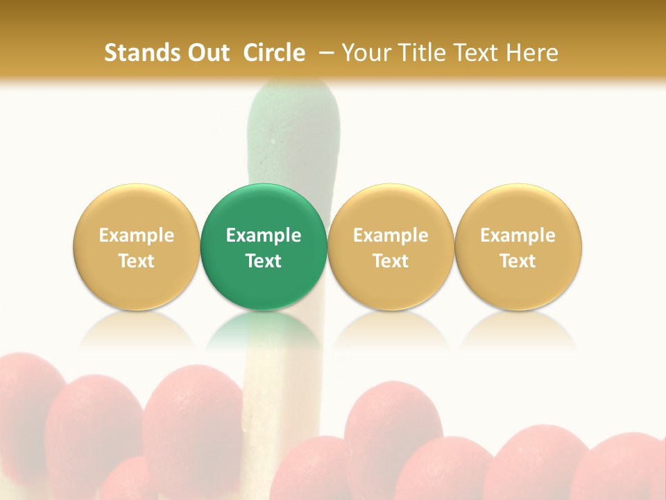 Group Leader #3, Focus Is Set On The Leader's Top PowerPoint Template