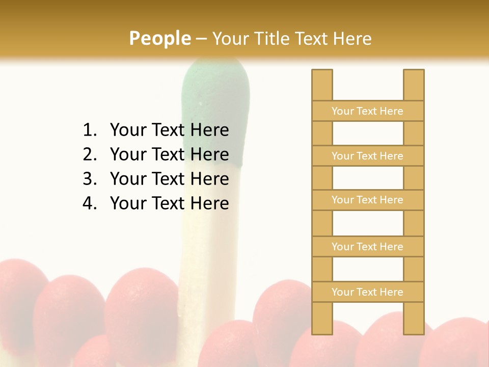 Group Leader #3, Focus Is Set On The Leader's Top PowerPoint Template