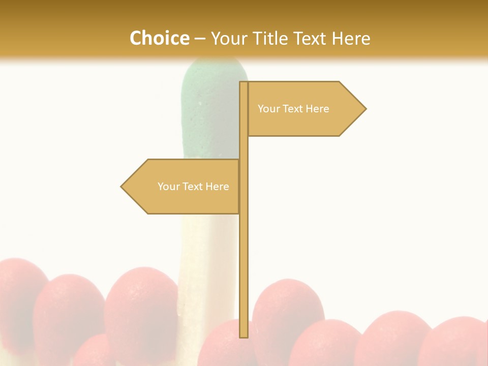 Group Leader #3, Focus Is Set On The Leader's Top PowerPoint Template