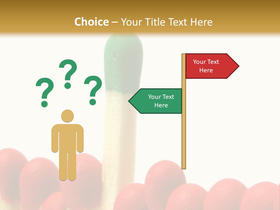 Group Leader #3, Focus Is Set On The Leader's Top PowerPoint Template