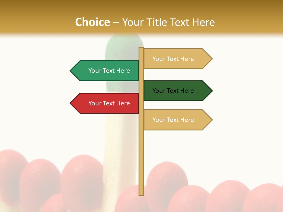 Group Leader #3, Focus Is Set On The Leader's Top PowerPoint Template