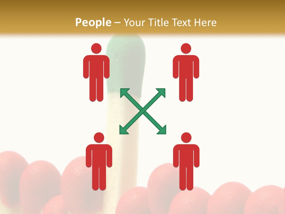 Group Leader #3, Focus Is Set On The Leader's Top PowerPoint Template