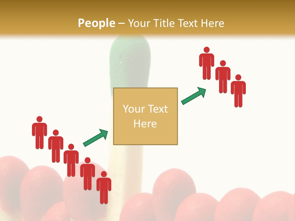 Group Leader #3, Focus Is Set On The Leader's Top PowerPoint Template