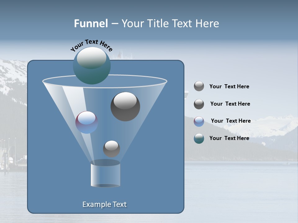 Docked Alaskan Cruise Ship PowerPoint Template