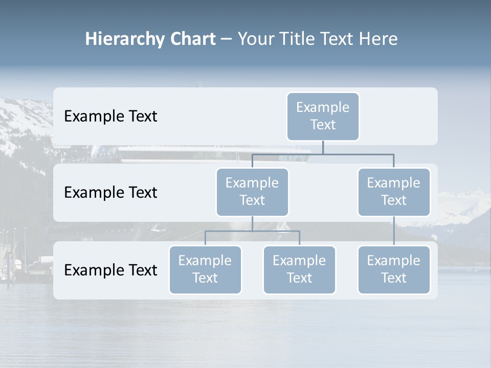 Docked Alaskan Cruise Ship PowerPoint Template