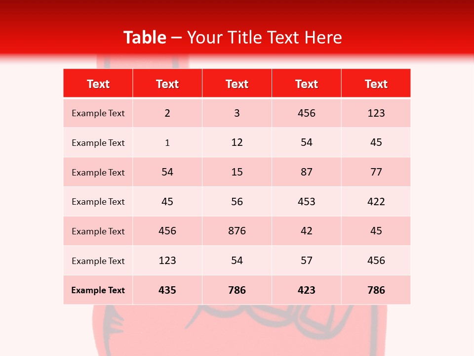 Blank Foam Finger Making The "We're Number 1 Symbol" In Red And Blue, Add Text To The Hand Or Above Hand, - Lots Of Copy Space PowerPoint Template