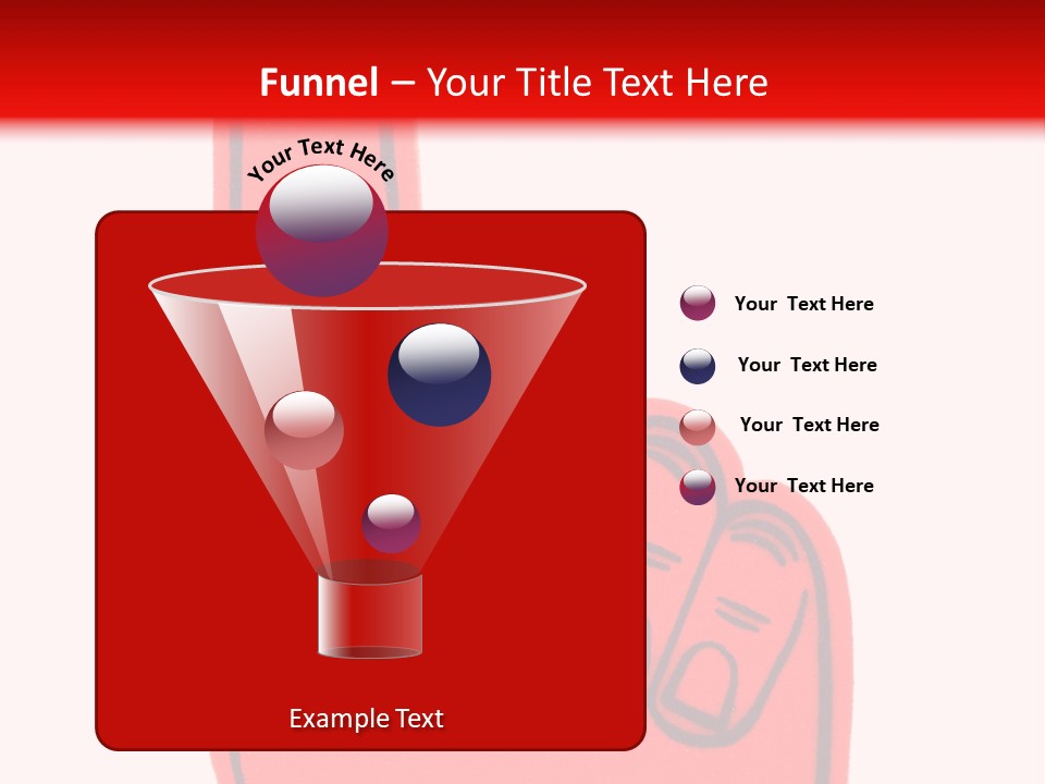Blank Foam Finger Making The "We're Number 1 Symbol" In Red And Blue, Add Text To The Hand Or Above Hand, - Lots Of Copy Space PowerPoint Template