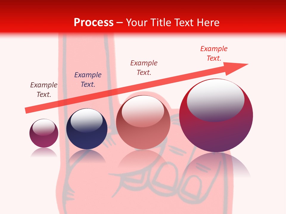 Blank Foam Finger Making The "We're Number 1 Symbol" In Red And Blue, Add Text To The Hand Or Above Hand, - Lots Of Copy Space PowerPoint Template