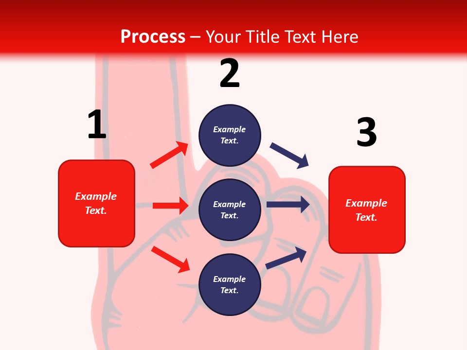 Blank Foam Finger Making The "We're Number 1 Symbol" In Red And Blue, Add Text To The Hand Or Above Hand, - Lots Of Copy Space PowerPoint Template