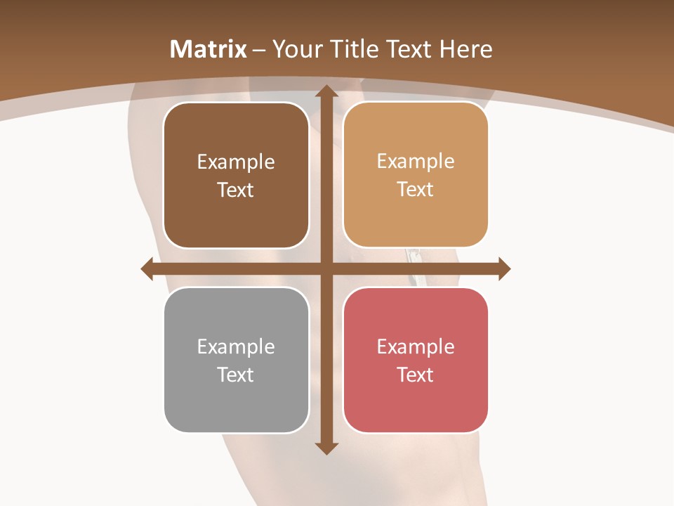 Muscular Y Man With Army Tags Isolated On White PowerPoint Template