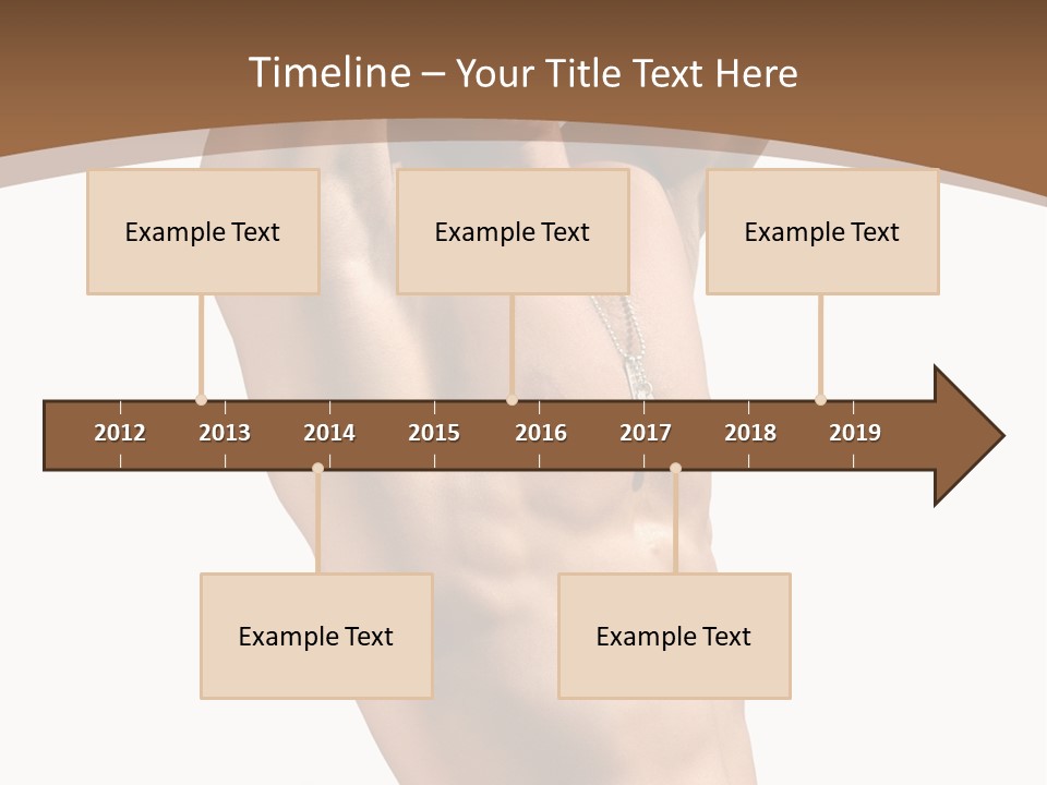 Muscular Y Man With Army Tags Isolated On White PowerPoint Template