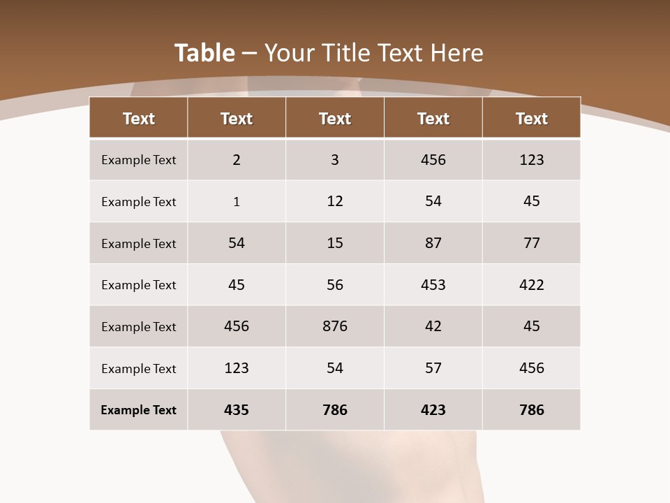 Muscular Y Man With Army Tags Isolated On White PowerPoint Template