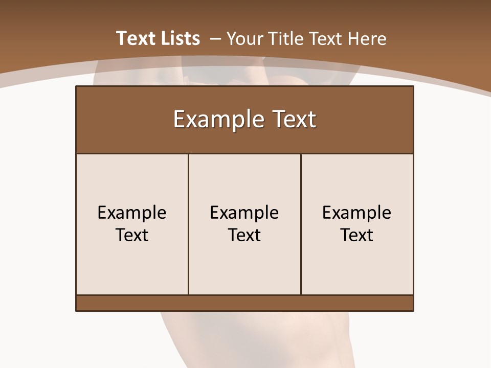 Muscular Y Man With Army Tags Isolated On White PowerPoint Template