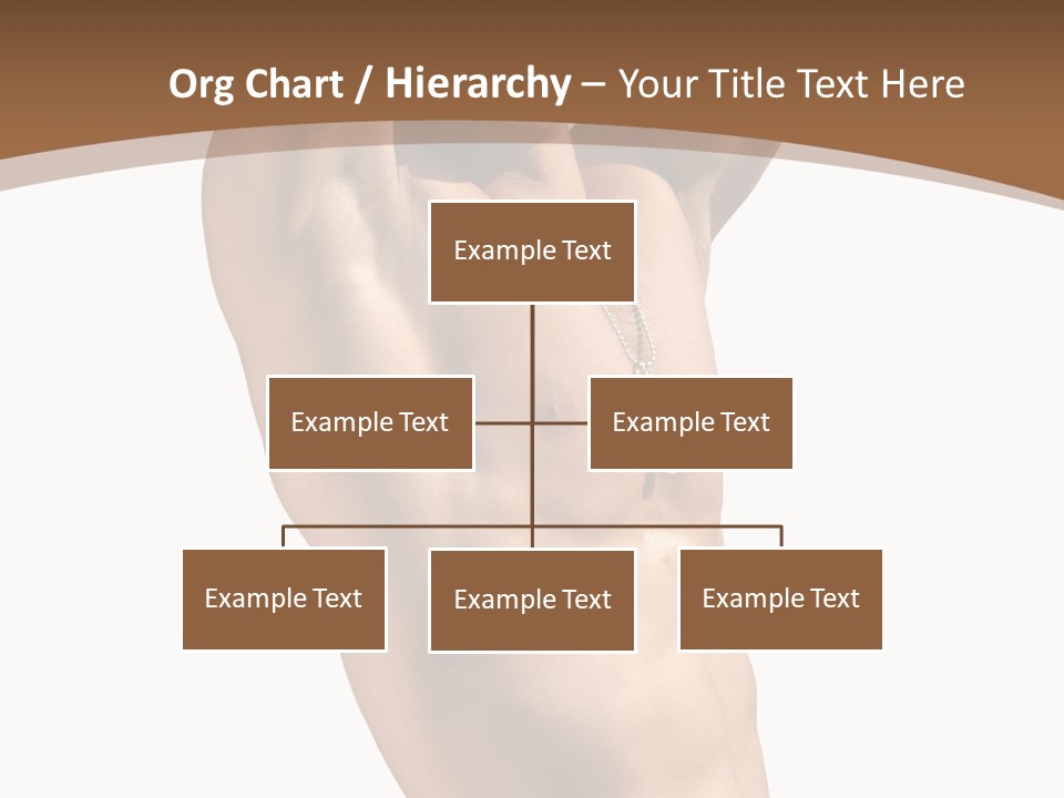 Muscular Y Man With Army Tags Isolated On White PowerPoint Template