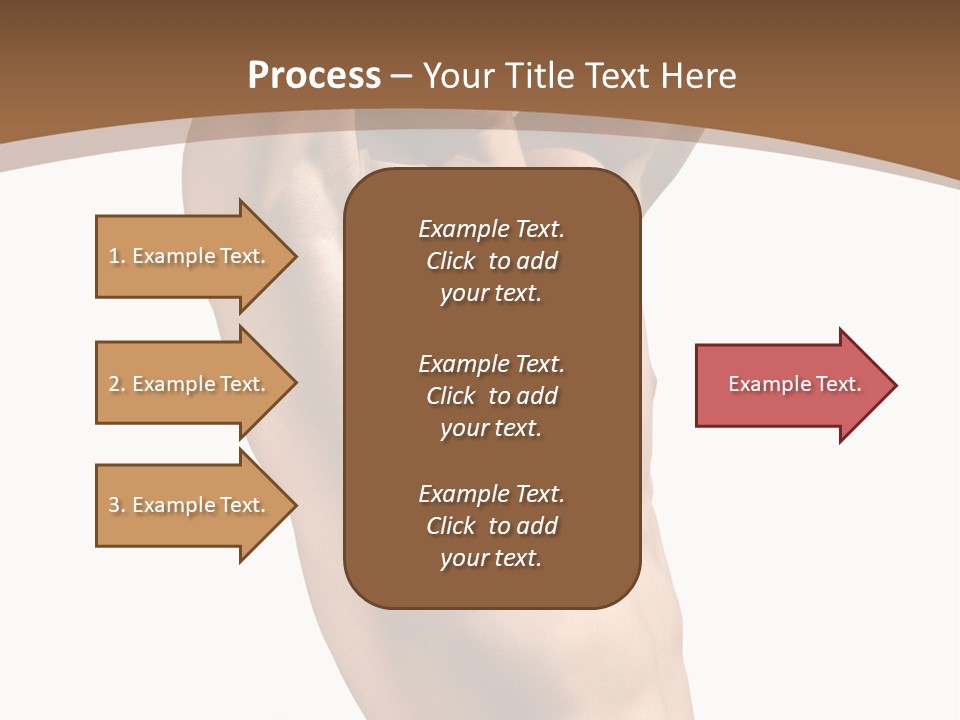 Muscular Y Man With Army Tags Isolated On White PowerPoint Template