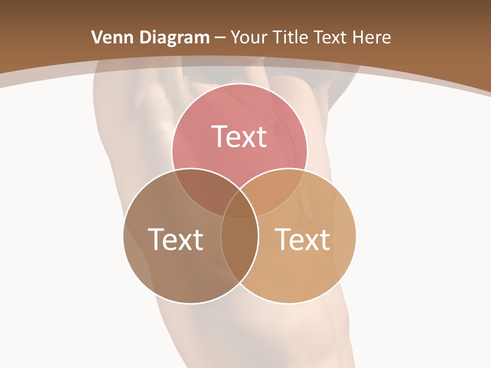 Muscular Y Man With Army Tags Isolated On White PowerPoint Template