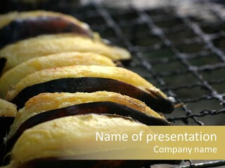 Grilled Banana PowerPoint Template