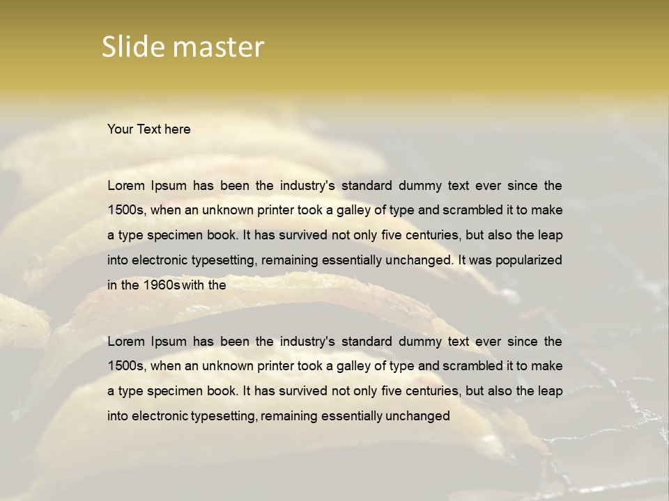 Grilled Banana PowerPoint Template