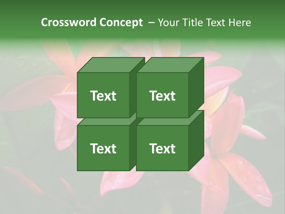 Plumeria Burst PowerPoint Template
