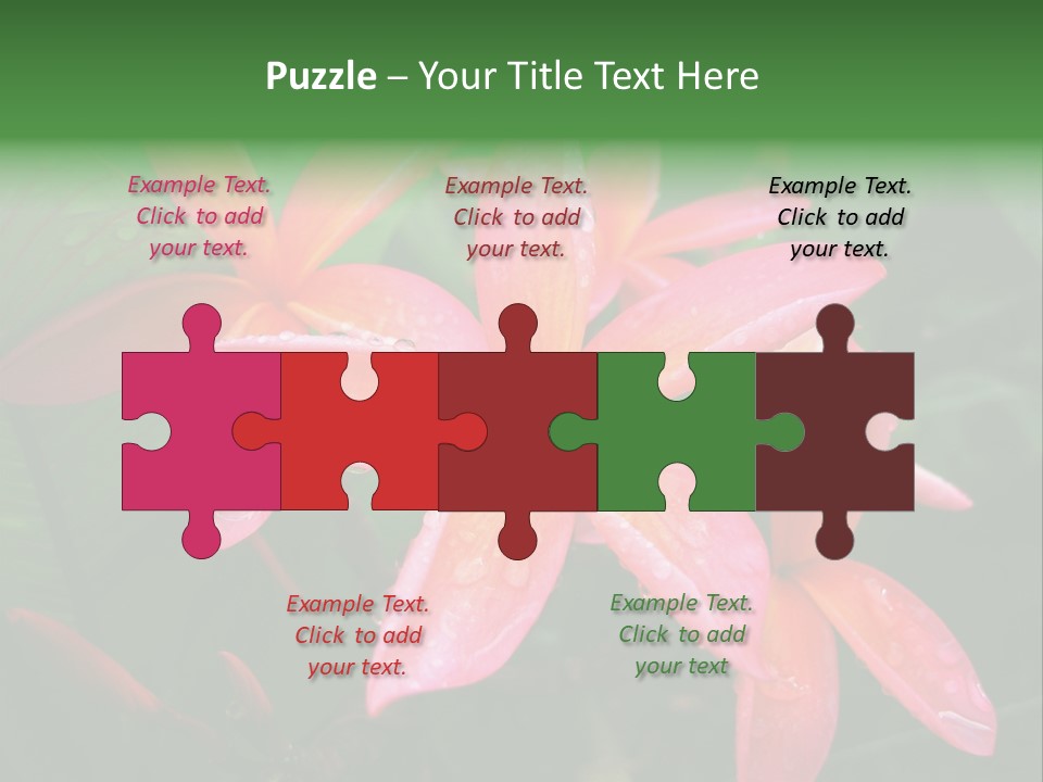 Plumeria Burst PowerPoint Template