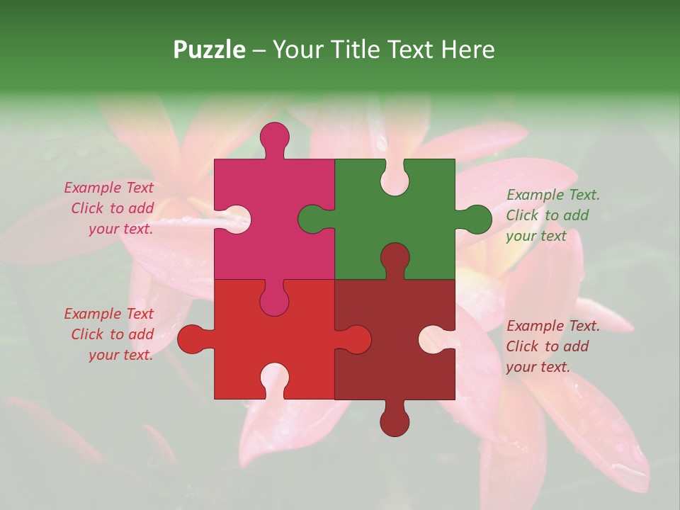 Plumeria Burst PowerPoint Template