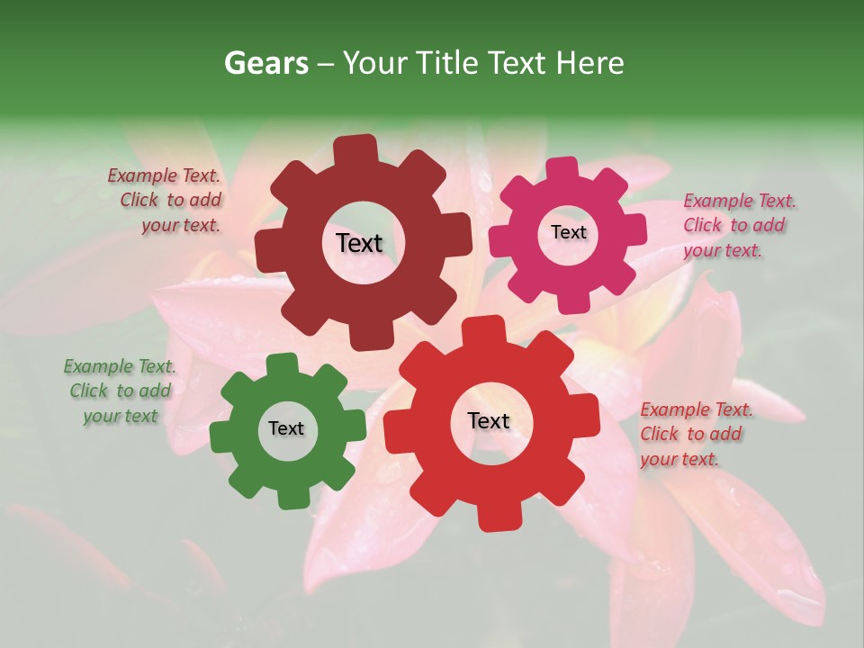 Plumeria Burst PowerPoint Template