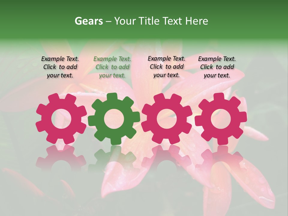 Plumeria Burst PowerPoint Template