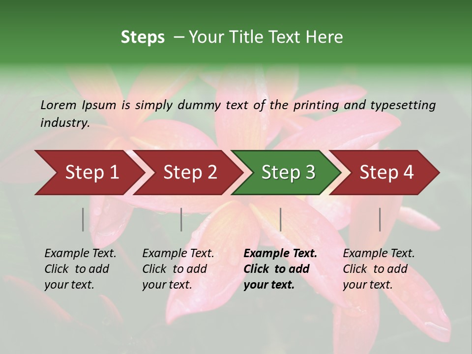 Plumeria Burst PowerPoint Template