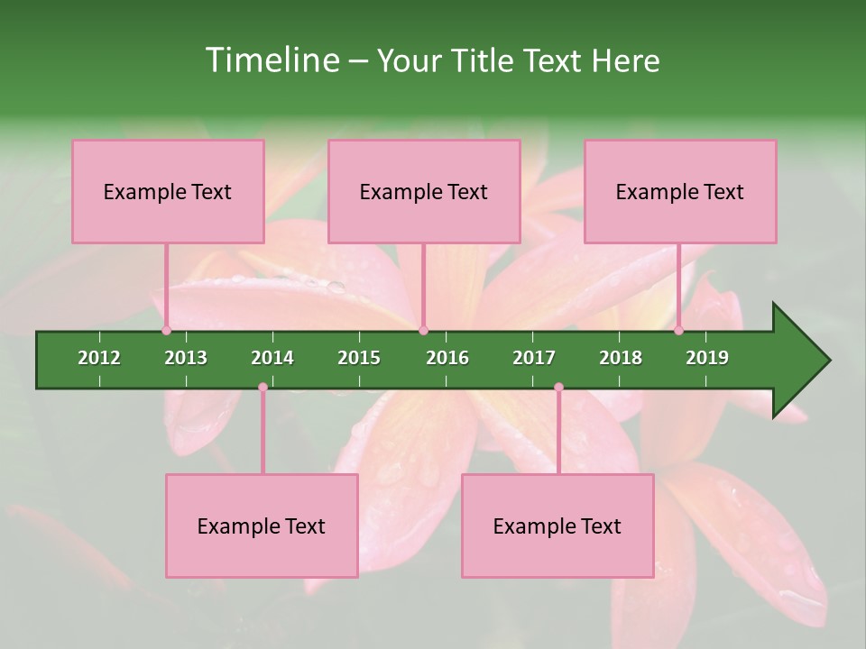 Plumeria Burst PowerPoint Template