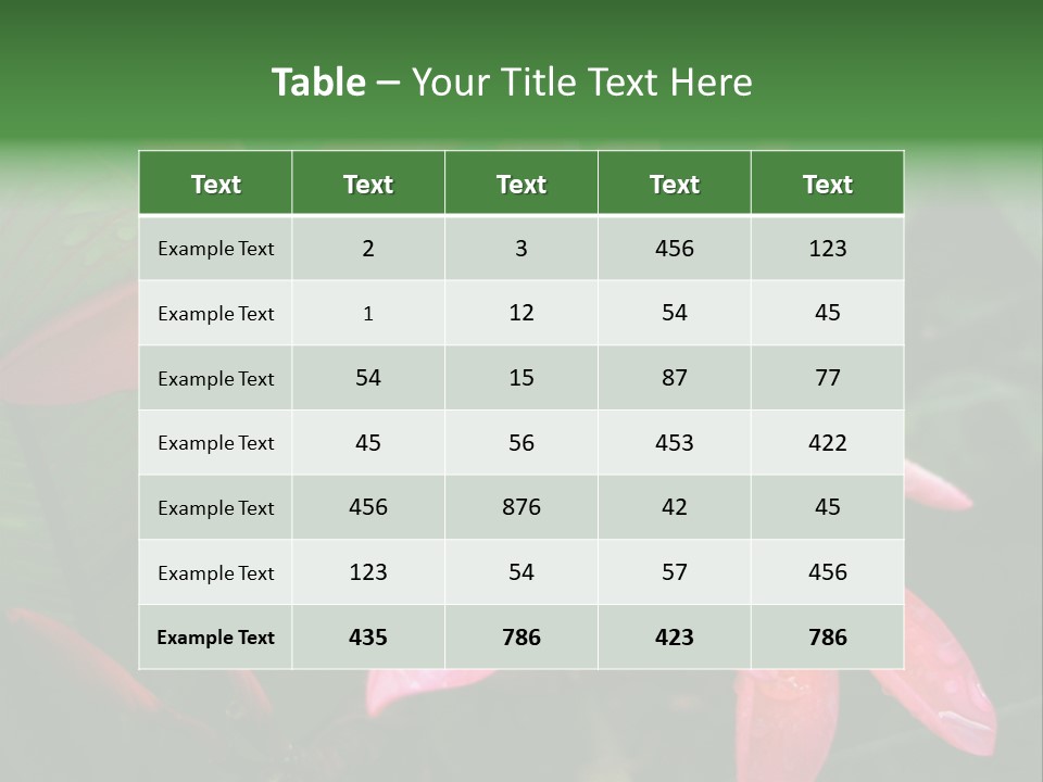 Plumeria Burst PowerPoint Template