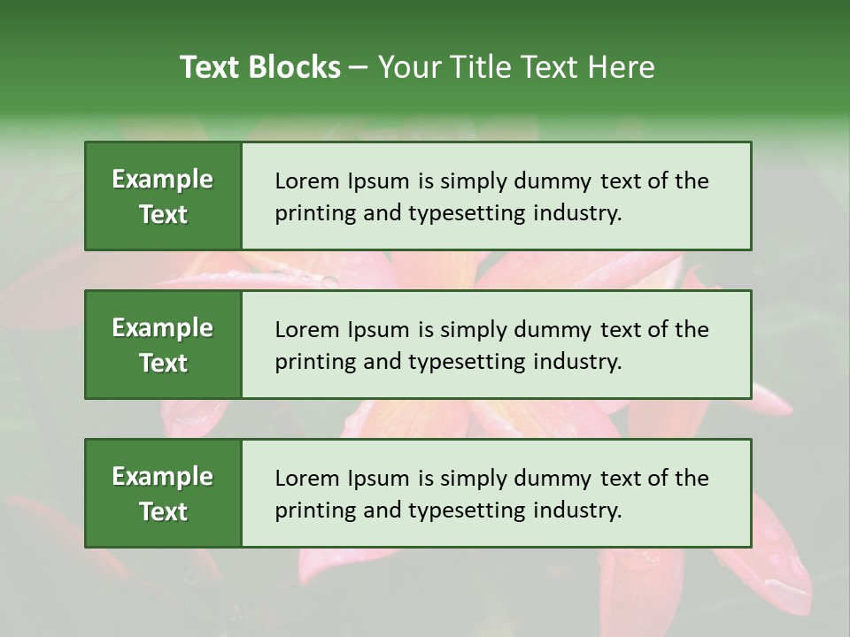 Plumeria Burst PowerPoint Template