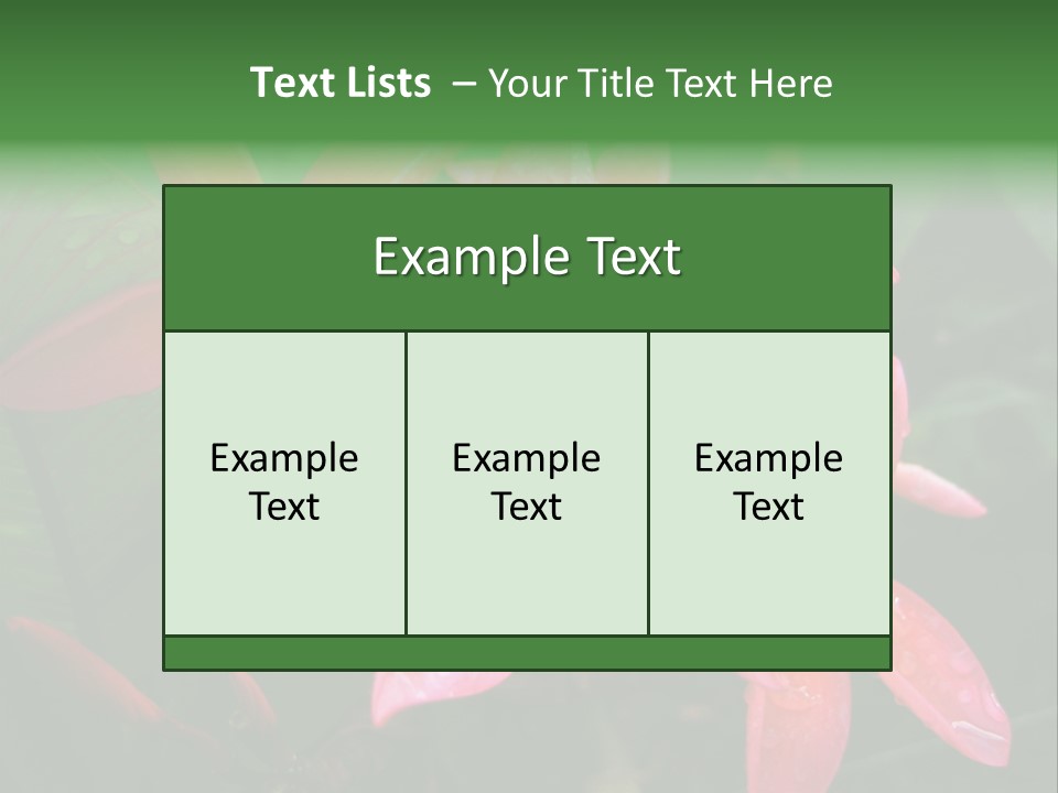 Plumeria Burst PowerPoint Template