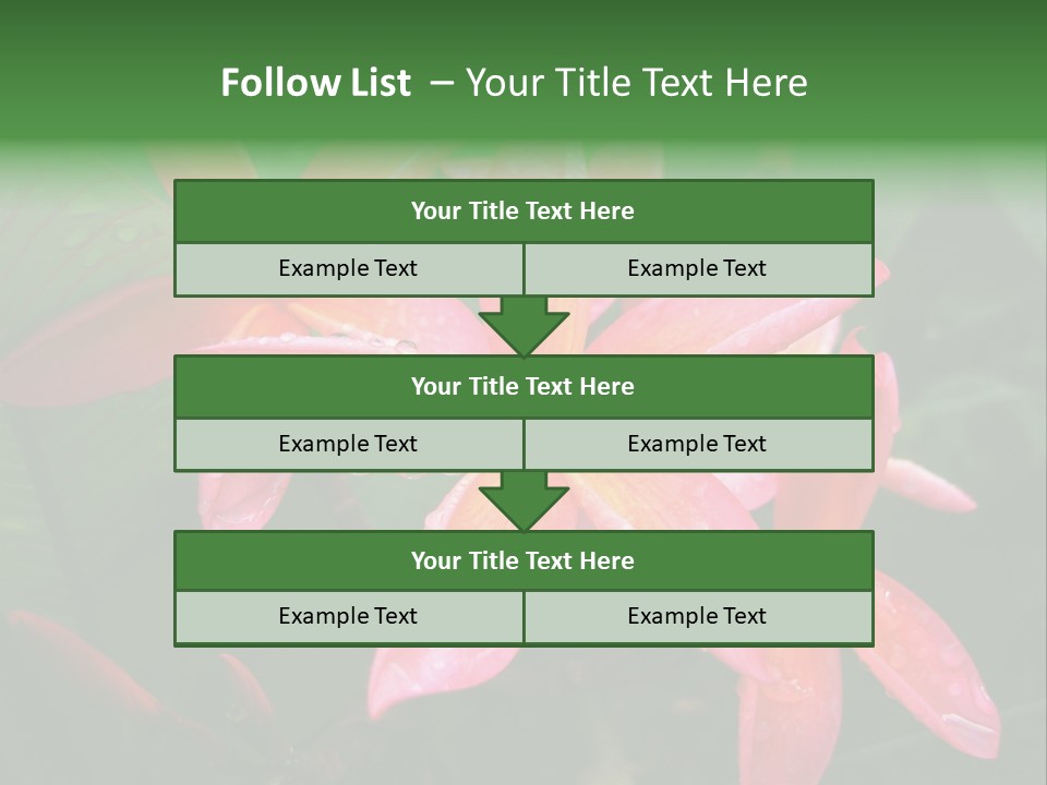 Plumeria Burst PowerPoint Template