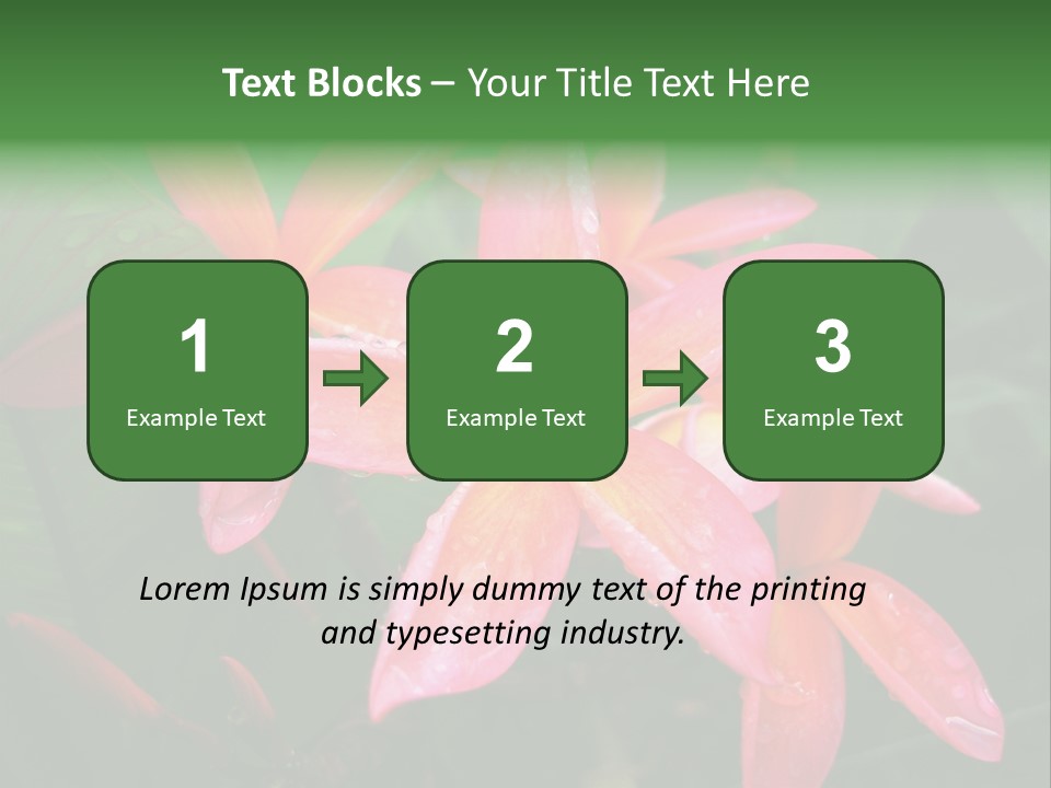 Plumeria Burst PowerPoint Template