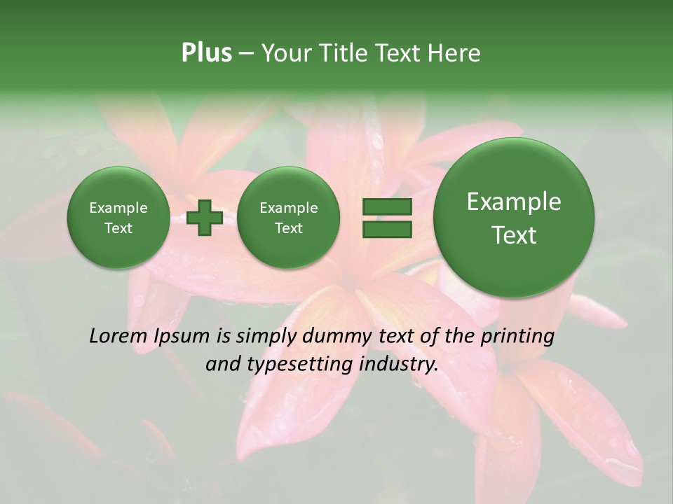 Plumeria Burst PowerPoint Template
