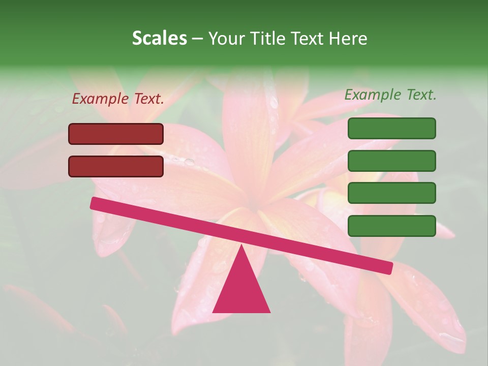 Plumeria Burst PowerPoint Template