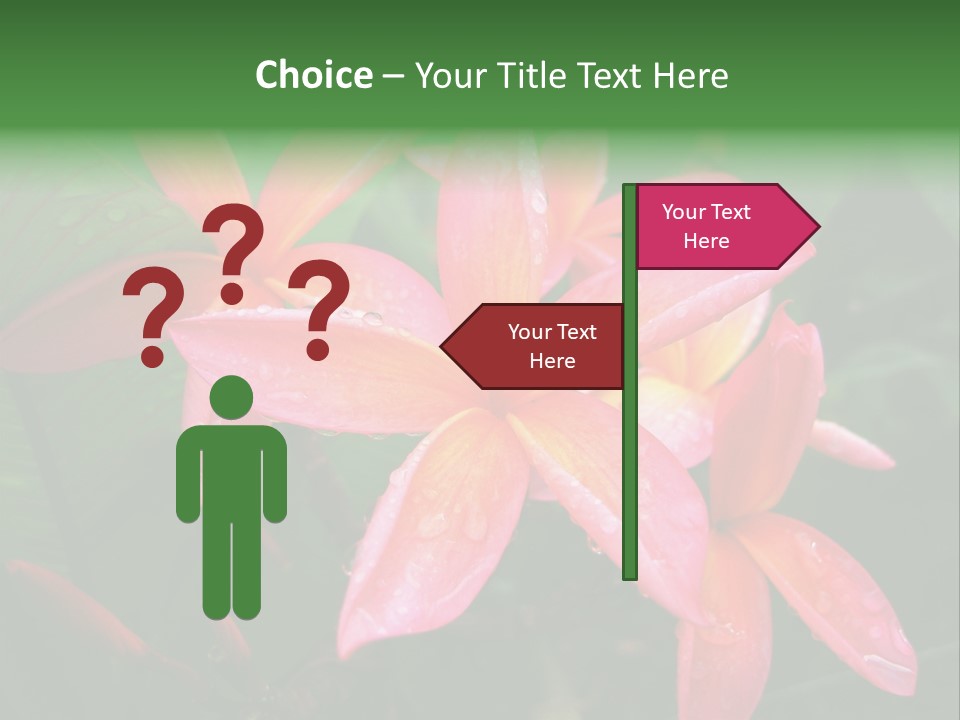 Plumeria Burst PowerPoint Template