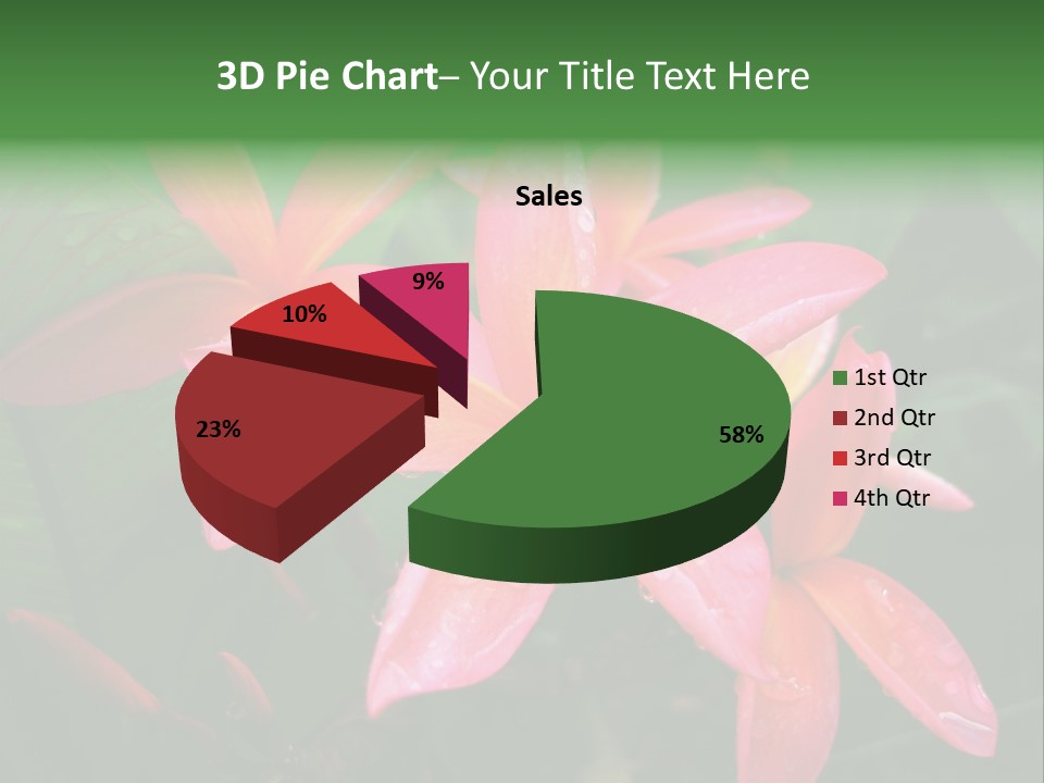 Plumeria Burst PowerPoint Template